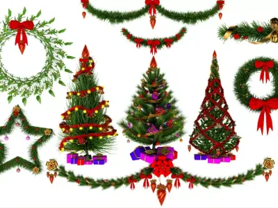 Christmas collection 3D model
