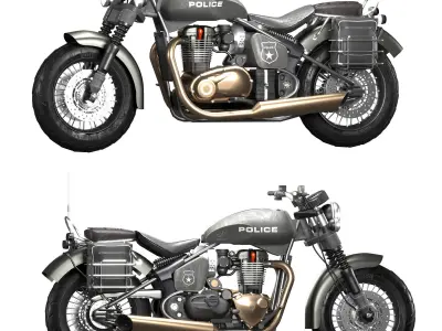 pollice Triumph Bonneville  3D model