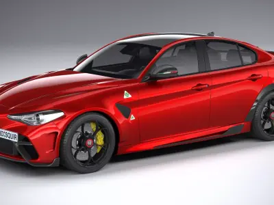 Alfa Romeo Giulia GTA 2021 3D model