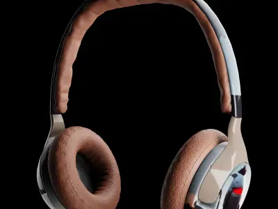 Animated HeadPhones Free 3D model