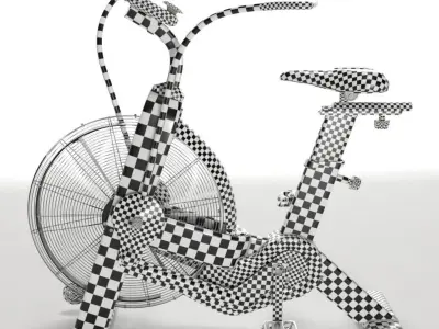 Air Bike Rouge Fitness 3D model