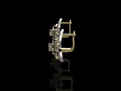 earrings J 005 3D print model