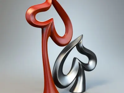Heart Sculpture P 3D print model