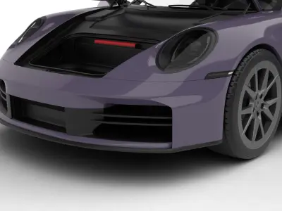 Porsche 911 Carrera T 2025 HQ 3d model 3D model