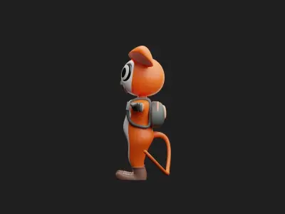 Rabbit Stylish Character 3D model