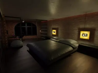 Loft house 3D model