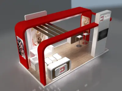 Booth Exhibition Stand a321 3D model