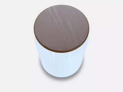 BUKETTAPEL scented candle in a jar 2 wick lids Low-poly 3D model