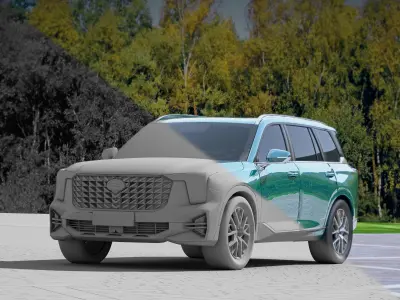 trumpchi GS8 3D model