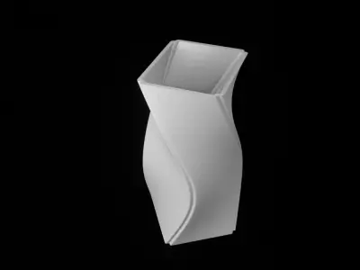 Flower Vase 3D printable model Decoration House Obj Stl 3D print model