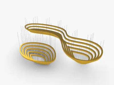 Pendant Ceiling Light 01 3D model