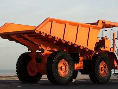 Truck Levo 779 ZBL - Unreal Engine Project Low-poly 3D model