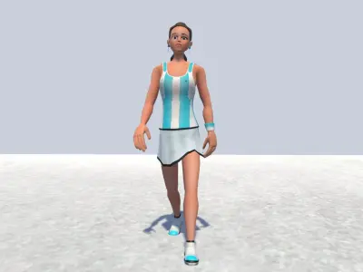 Tennis Avatar 2 female 3D model