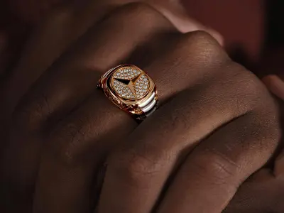 Classic Mercedes Benz Ring 3D print model