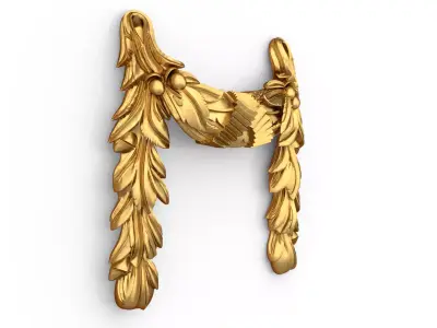 classic decorative swag onlay cnc 3d printing stl 10 3D print model purchase