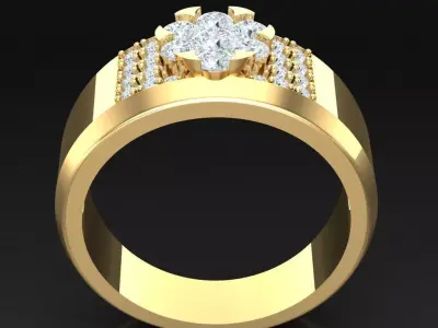 Luxury Men Rings Designs 6MR007 3D print model