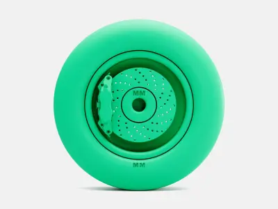 15x5 Weld Pro Star Wheel Hoosier Front Runner Tire 3D print model