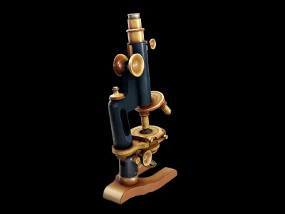 Microscope - PBR - Textured Low-poly 3D model