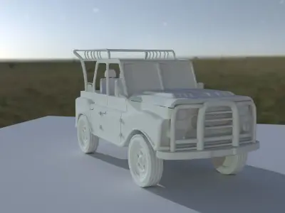 Old jeep 3D model