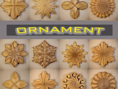 Ornament 3D Model-vol7 3D Model Collection