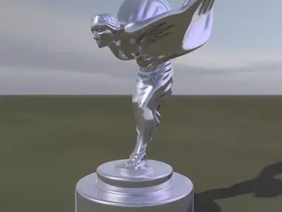 Spirit of Ecstasy - statuette of a woman 3D print model