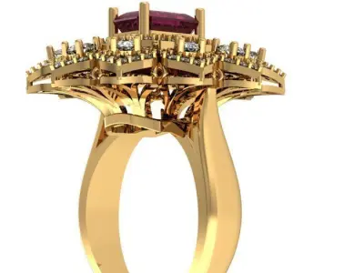 Diamond  Ring 3D print model