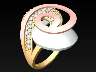 Diamond Ring - Womens Rings - SN698 3D print model