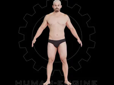 Male Scan - Victor A-Pose 2 3D model