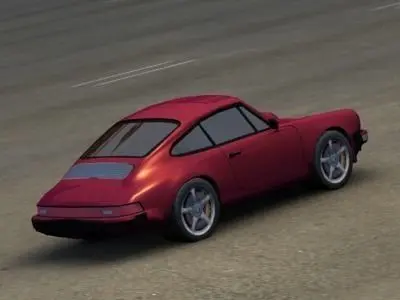 Porsche 911 Low-poly 3D model