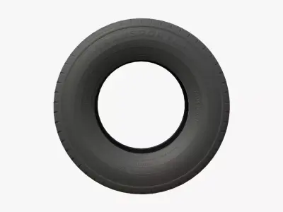 Generic Tire 01 Low-poly 3D model