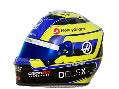 F1 Oliver Bearman Helmet 2025 3D model
