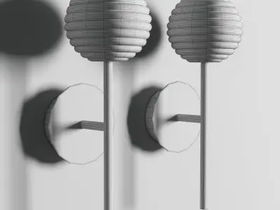 doul aromas wall light Low-poly 3D model