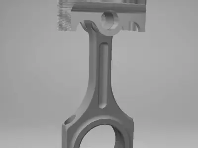 Car Engine Piston 3D print model