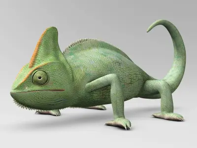 Chameleon - Green 3D model