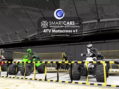 SMARTCARS AI ATV Motocross Simulations v1 3D model