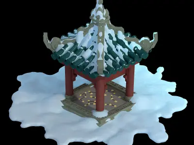 Game Kunlun Snow Mountain - Pavilion 03 3D model