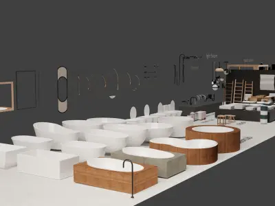 Contemporary Bathroom Pack 3D model