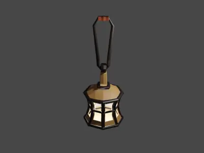 lowpoly lantern Free 3D model