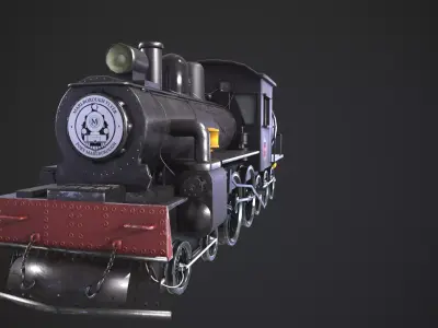 Train model Low-poly 3D model