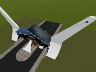 Guard House Low-poly 3D model