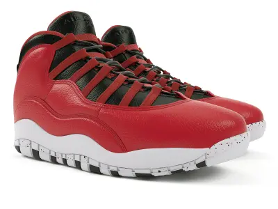 Air Jordan 10 Retro Nike  3D model