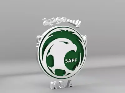 Saudi Arabia National Soccer Team Logo 3D model