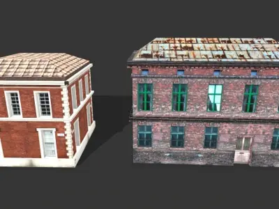 City Building Constructor Low-poly 3D model