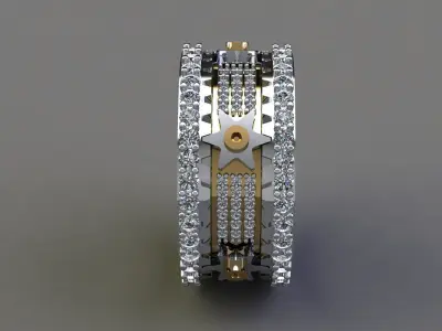 Mechanical Rotating Ring  3D print model