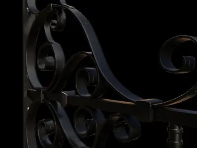 Old street clock Free 3D model