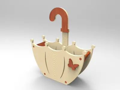 Flower Box For Laser Cut  3D print model