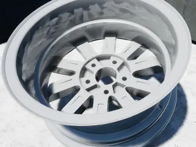 Toyota Camry 2010-2011 Wheels Low-poly 3D model