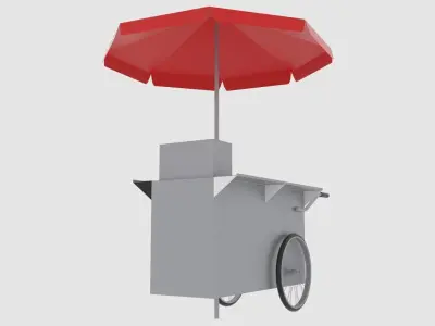 Food Cart 3D model