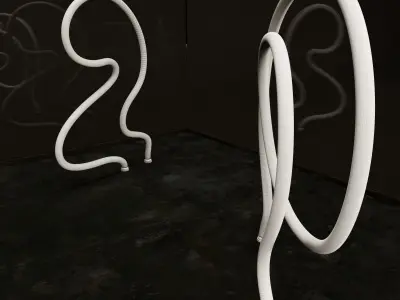 Neon Table 01 3D model