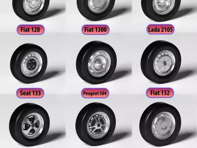 nasr car wheels  3D model